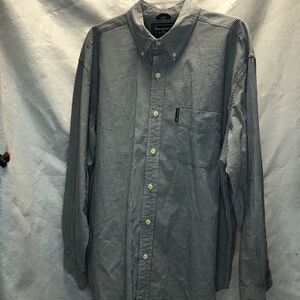 Abercrombie & Fitch Button-Down Shirt Mens L Blue Plaid Long Sleeve Cotton EUC